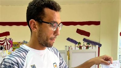 أحمد الجندي يدلي بصوته في الانتخابات الرئاسية