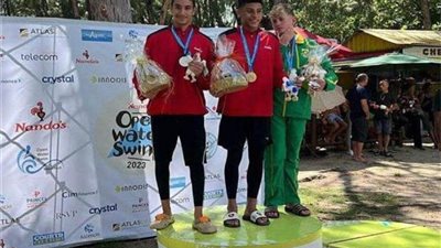 بطل الزهور مازن عصفور يتوج بفضية بطولة إفريقيا للمياه المفتوحة للناشئين