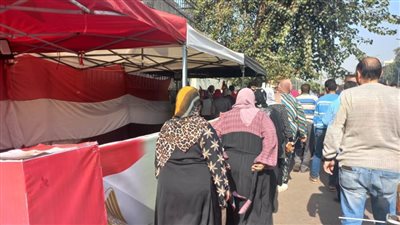 تكدس أمام مدرسة بالجيزة للمشاركة بالانتخابات الرئيسية ٢٠٢٤