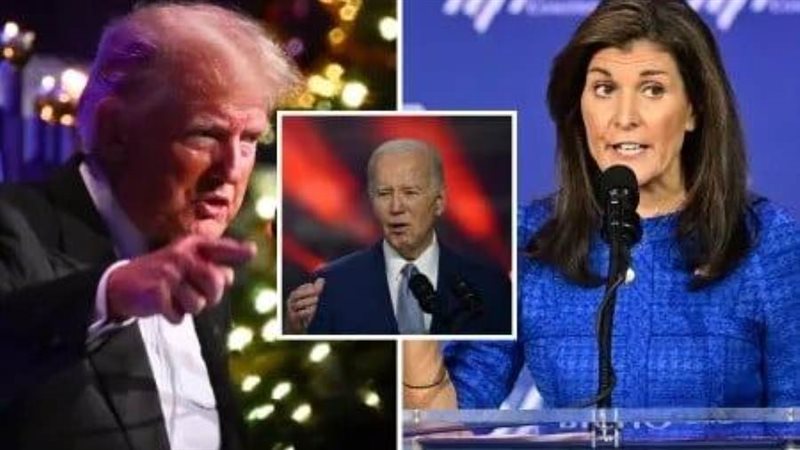 ترامب وهيلي وبينهما