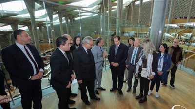 بالصور وفد من البرلمان الأورومتوسطى في زيارة لمكتبة الإسكندرية