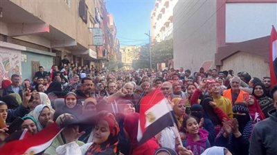 مسيرات حاشدة لدعوة المواطنين للنزول إلى صناديق الاقتراع بكفر الشيخ