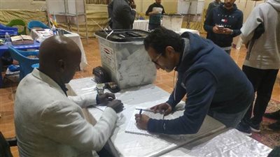 أحمد سامي يُدلي بصوته في الانتخابات الرئاسية 2024
