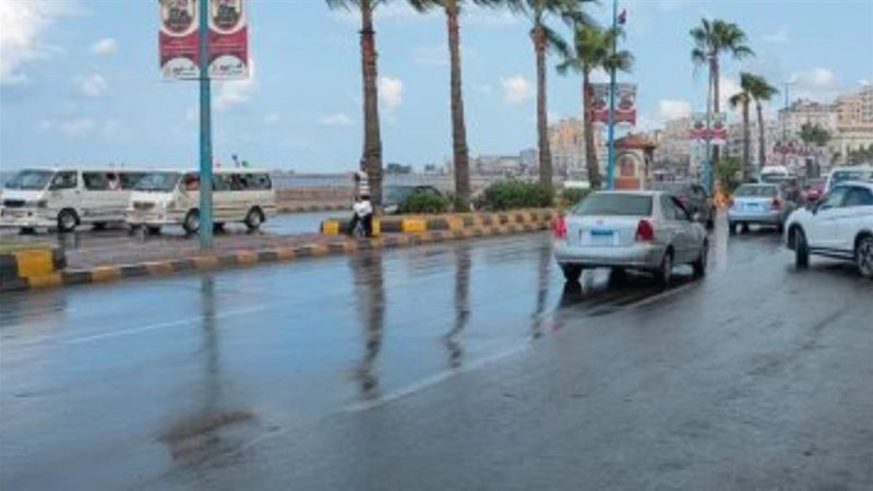 استمرار الأمطار بالإسكندرية