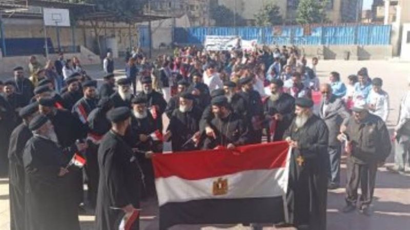 مسيرة لرهبان بنى