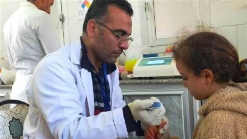 جانب من القافلة الطبية