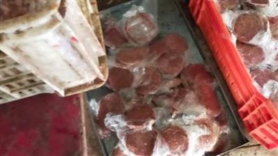 ضبط لحوم وفراخ غير صالحة للاستهلاك الآدمي بأسواق مدينة الخارجة بالوادي الجديد