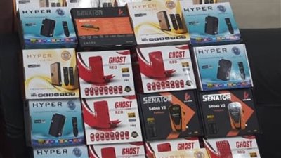  مباحث المصنفات تداهم محلا لبيع أجهزة الريسيفر المعدة لفك شفرات القنوات الفضائية بإمبابة