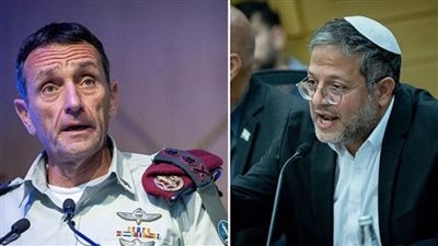 عاجل| شجار حاد بين رئيس أركان جيش الاحتلال وبن غفير