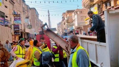 رفع وإزالة 1604 إشغالات طريق وتعدٍ على الطريق في حملة مكبرة بالبحيرة