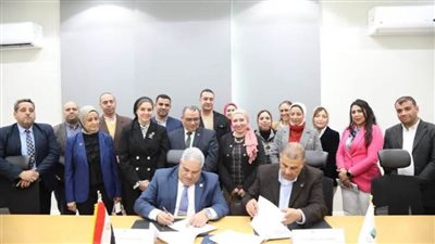 توقيع بروتوكول تعاون بين مستشفى 57357 وجامعة برج العرب التكنولوجية 