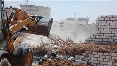 إزالة حالتيِّ تعدٍّ بالبناء وحملة لرفع الإشغالات بحي ثالث الإسماعيلية