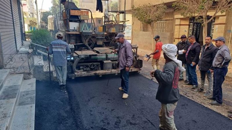 رصف الشوارع بملوي