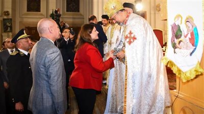 وزيرة الهجرة تشارك في قداس عيد الميلاد المجيد وتهنئ الأقباط الكاثوليك بالخارج والداخل