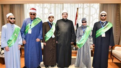 وزير الأوقاف يلتقي الفائزين في فرع ذوي الهمم