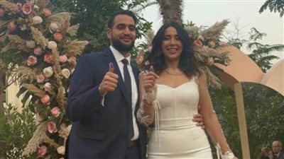 عقد قران الكابتن خالد مصطفي مغربي علي الصحفية دانيا رامي المر