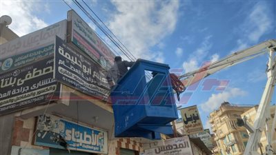 رفع كفاءة منظومة الإنارة العامة بمدينة مصيف بلطيم 