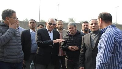 محافظ الجيزة يتفقد أعمال التطوير المحيطة بالمنطقة الأثرية والمتحف المصري الكبير