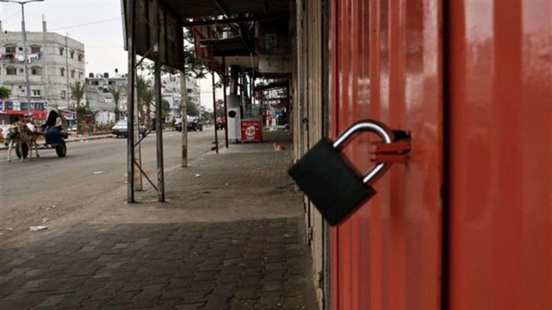إضراب شامل بالضفة