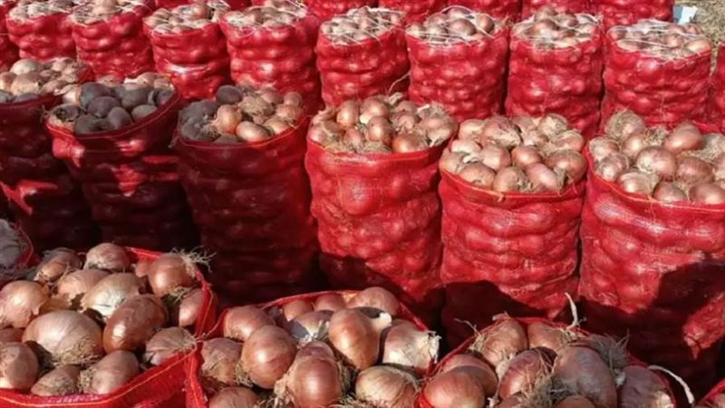 ضبط أطنان من البصل