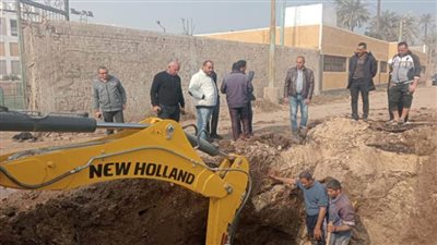  الجيزة: إنهاء إصلاح كسر خط المياه بالعياط وإعادة ضخها للمناطق المتأثرة بالانقطاع