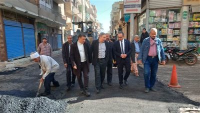 إعادة رصف وتأهيل عدد من الشوارع الرئيسية بأبوقرقاص ضمن الخطة الموحدة
