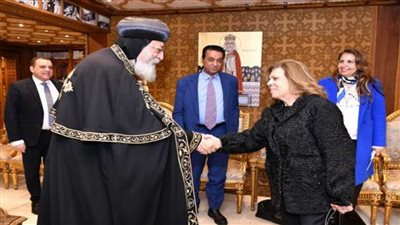  البابا تواضروس يستقبل وفدا من المجلس القومي لحقوق الإنسان للتهنئة بعيد الميلاد 