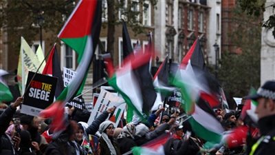 مظاهرات حاشدة في أنحاء أيرلندا تأييدًا لفلسطين