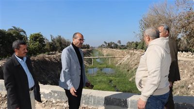 سكرتير بني سويف يتفقد مخر سيل أبوصالح بمركز ناصر شرق النيل