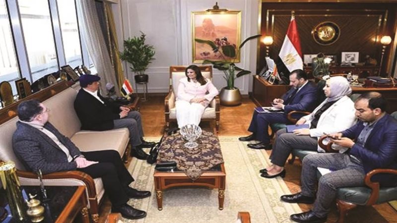 استقبال وزيرة الهجرة