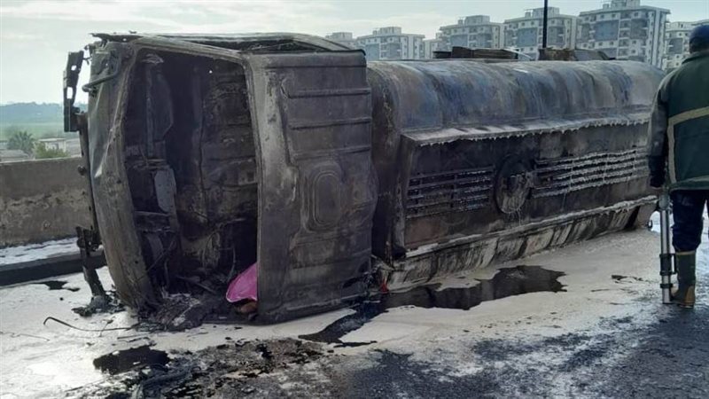 حريق الشاحنة