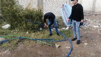 حملات إزالة التعديات على شبكة مياه الشرب بالمناطق التابعة لفرع المندرة بالإسكندرية