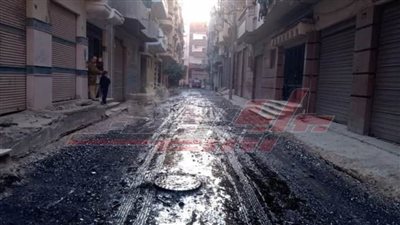 بدء أعمال رصف شارعي 