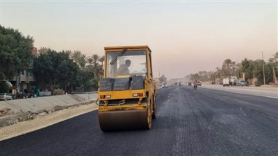 محافظ الجيزة يوجه بسرعة تنفيذ أعمال تطوير ورصف طريق ٦ اكتوبر