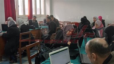 تدريب الموظفين علي أساسيات الحاسب الآلى بمديرية التنظيم والإدارة
