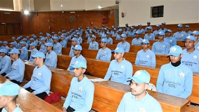 130 طالبًا يؤدون دورة التربية العسكرية الأولى لطلاب جامعة الإسماعيلية الجديدة الأهلية