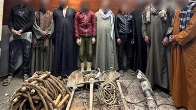 القبض على 10متهمين ينقبون عن الآثار بالقاهرة 