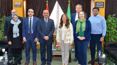 محافظ الإسماعيلية يستقبل سفيرة الولايات المتحدة الأمريكية بالقاهرة