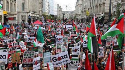 مظاهرة جديدة في فيينا للتضامن مع الفلسطينيين في غزة والمطالبة بوقف الحرب الإسرائيلية