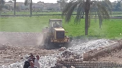 الموجة 22.. محافظ المنيا إزالة 95 حالة تعد على الأرض الزراعية وأملاك الدولة