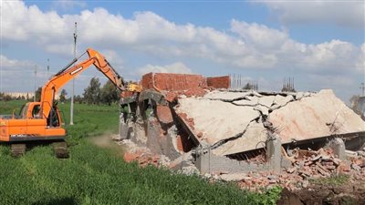 الموجة الـ22 تزيل 25 قرار إزالة على أملاك الدولة بكفر الشيخ 