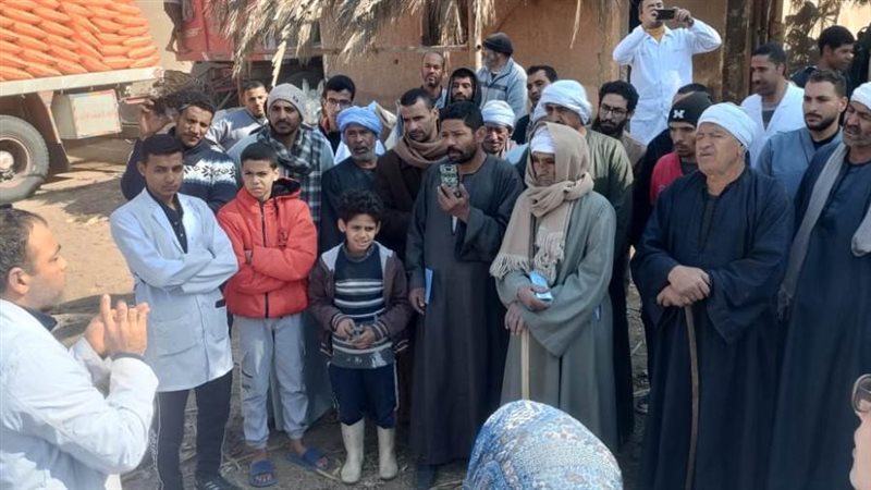 جانب من القافلة البيطرية