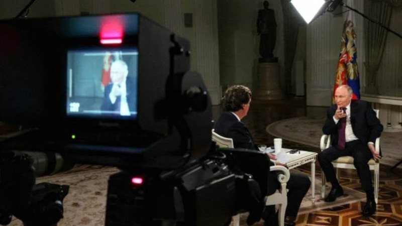 بوتين خلال الحوار