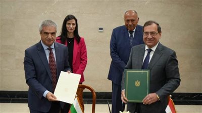 توقيع مذكرة تفاهم في مجال الغاز الطبيعي بين مصر وبلغاريا