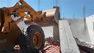 إزالة 34 حالة تعد على أراضي أملاك دولة بمراكز أسيوط