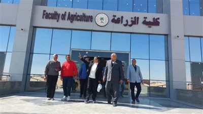 محافظ الوادي الجديد يتفقد منشآت جامعة الوادي 