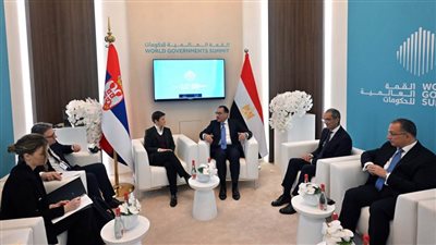 رئيس الوزراء يلتقي نظيرته الصربية لبحث سُبل تعزيز التعاون المشترك