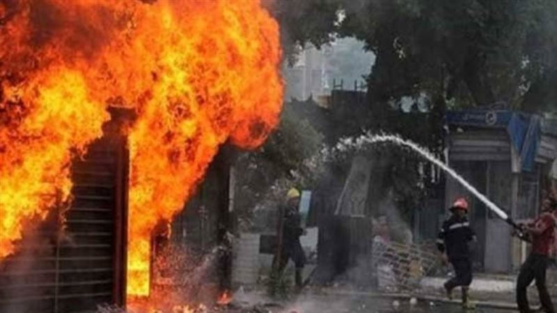 حريق محل أرشيفية