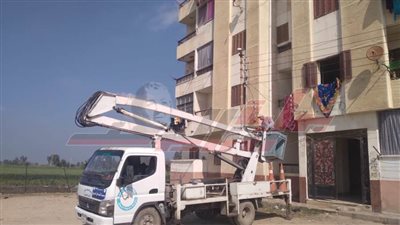 رفع مستوى منظومة الإنارة العامة بكفر الشيخ