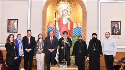 البابا تواضروس يستقبل رئيس هيئة الاعتماد والرقابة الصحية